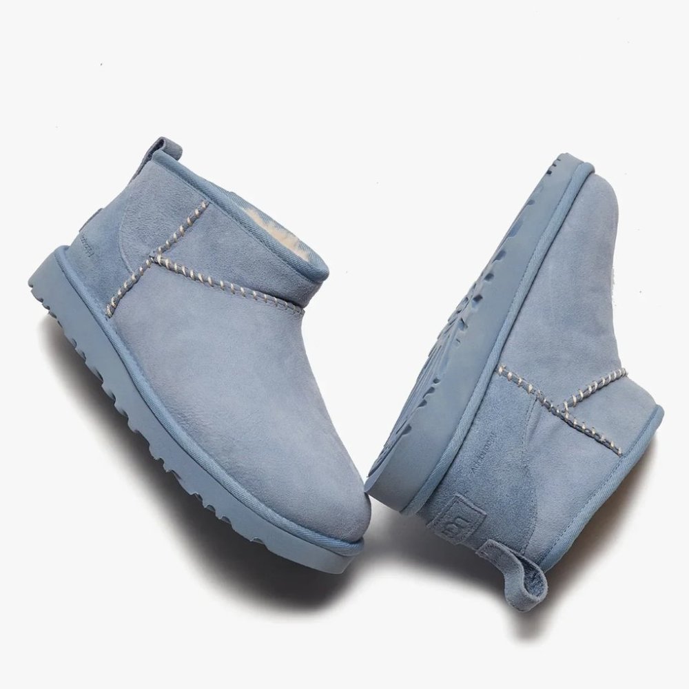 MadHappy x UGG Ultra-mini  boot slippers. Light blue